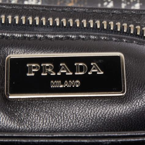 Prada Saffiano Tartan Plaid Flap Bag 